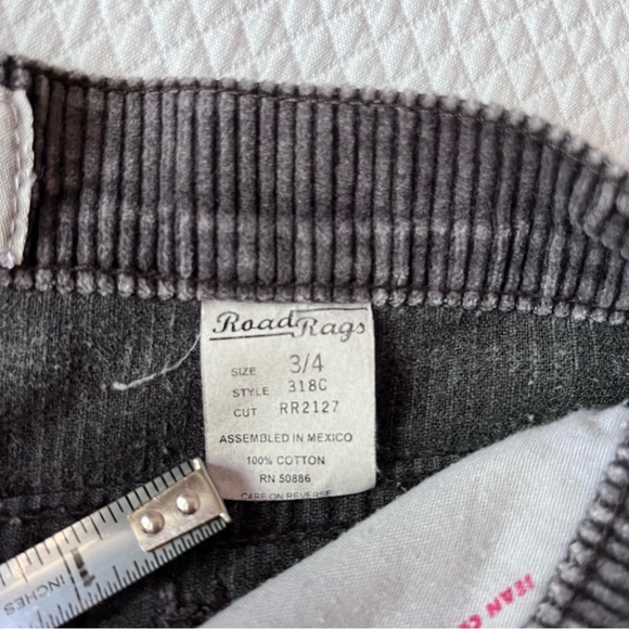 Y2K Road Rags Carpenter‎ Pant Brown Corduroy Size 3/4 - Picture 8 of 15